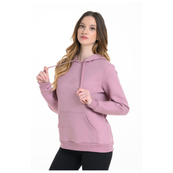 Target Γυναικείο φούτερ Sleeve Print Fleece Hoodie ''Vibes''